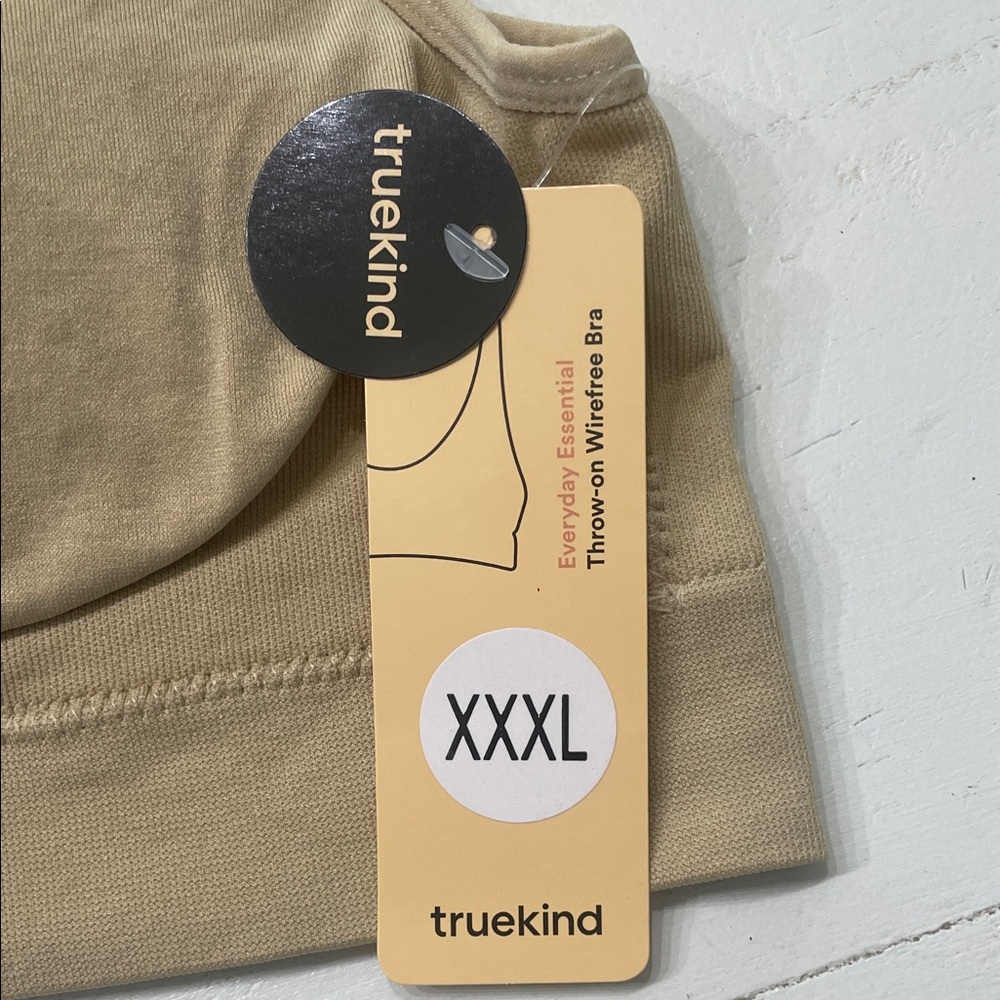 truekind Wireless Comfort Bralette — Taupe (XXXL) - Picture 2 of 3
